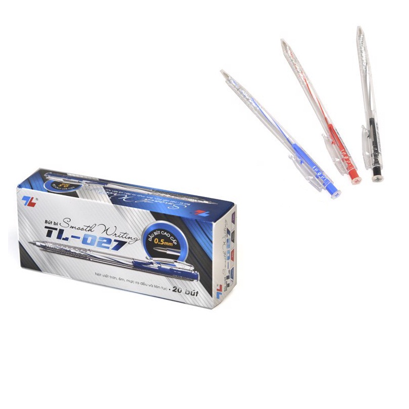 Sét 5 Bút bi Thiên Long TL-027 0.5mm Hàng chính hãng