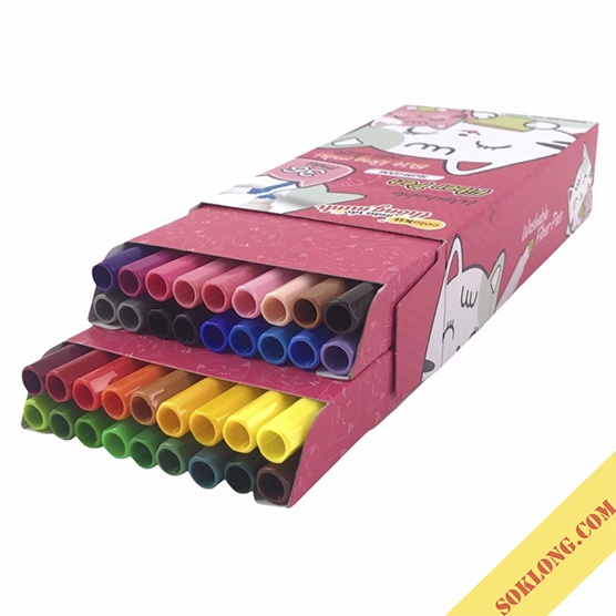 Bút Fiber Pen Thiên Long Colokit 36 màu Swm C006  bút viết Calligraphy, Hán Tự, brush lettering, tô màu đẹp