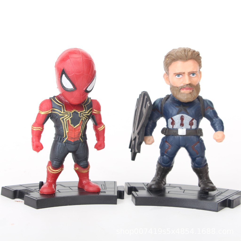 Bộ mô hình avengers đồ chơi bộ set 8 nhân vật siêu anh hùng end game marvel