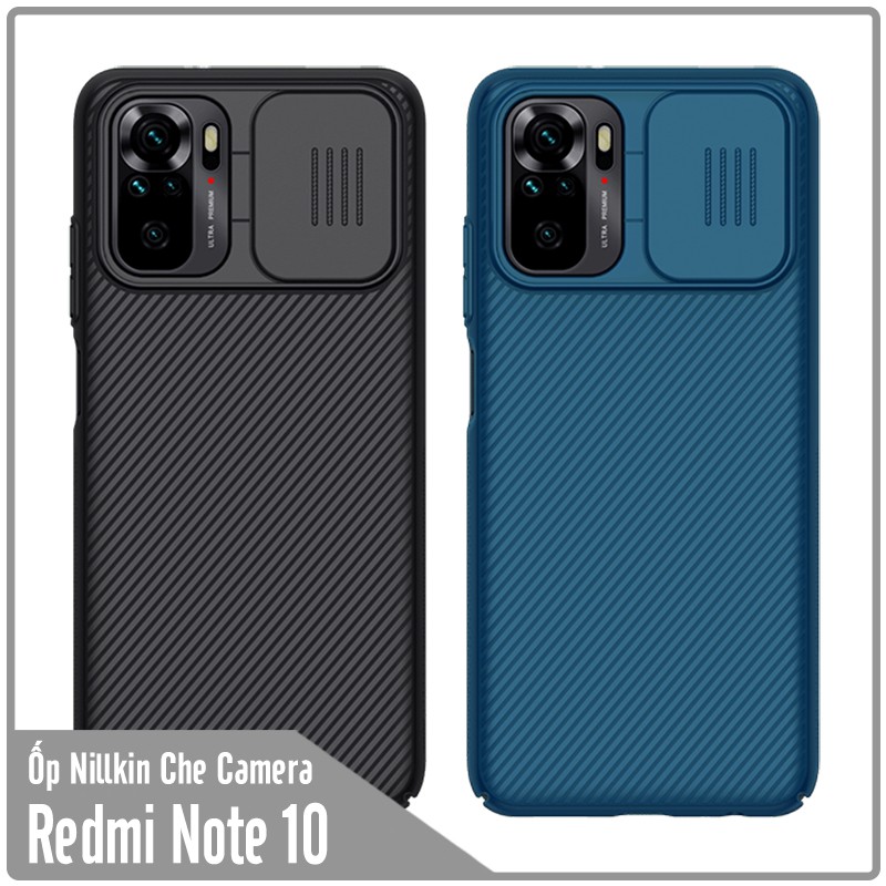 Ốp lưng cho Xiaomi Redmi Note 10 Nillkin CamShield che camera - Hàng nhập khẩu