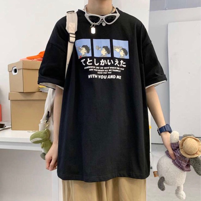 Áo thun nam nữ💥FREESHIP💥 Áo thun form rộng in hình cực cute [ áo cặp] | BigBuy360 - bigbuy360.vn
