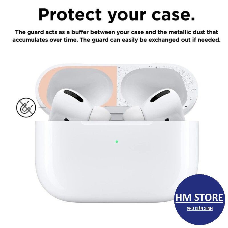 Dán chống bẩn Airpods 1 2 Pro chống bụi, chống xước