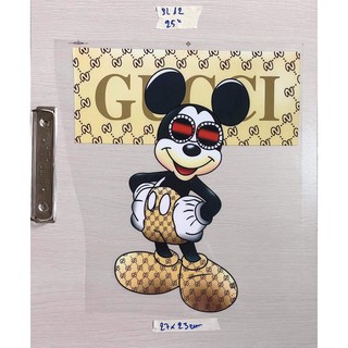 sticker hình ủi nhiệt chuột mickey size lớn