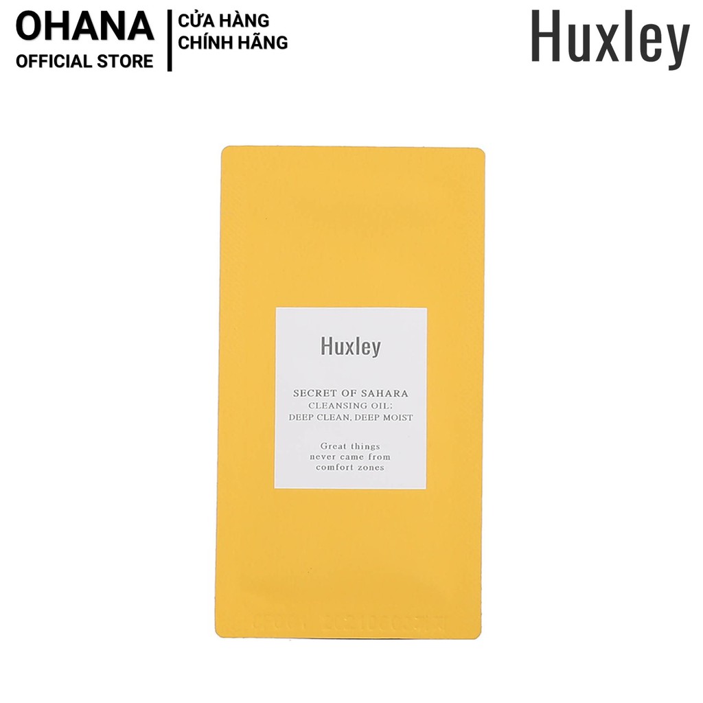 Dầu Tẩy Trang làm sạch sâu, se khít lỗ chân lông Huxley Cleasing Oil 3ml - Huxley Sample