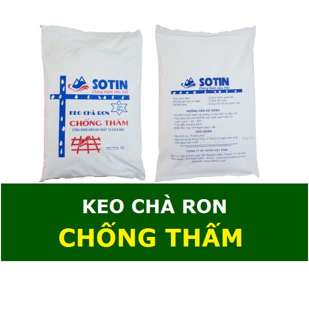 Keo chà ron chống thấm - Keo miết mạch chống thấm SOTIN