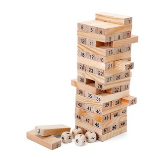 0135- Bộ đồ chơi rút gỗ 54 thanh loại lớn