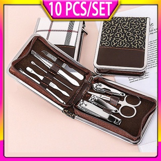 Bộ 10 dụng cụ chăm sóc móng tay/chân/chăm sóc móng/chăm sóc tại nhà