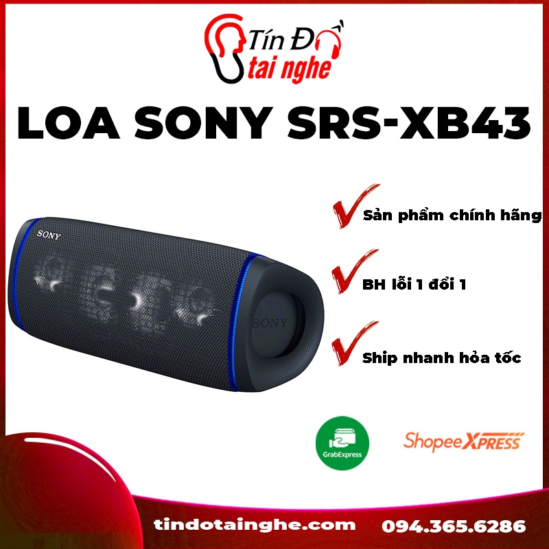 Loa Bluetooth Sony Extra Bass SRS-XB43 chính hãng Sony