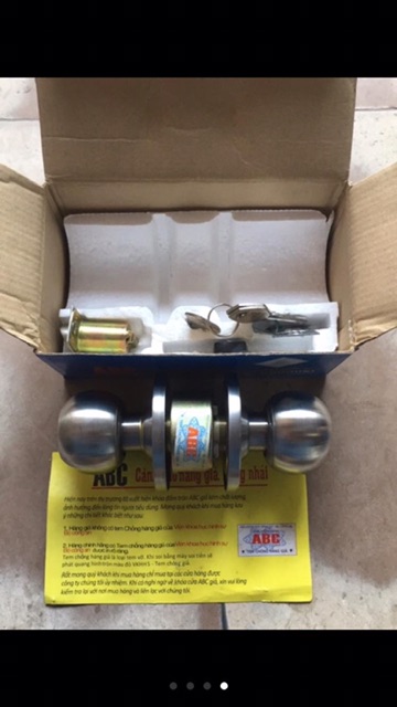 Khoá tay nắm tròn ABC loại 1 bảo hành 2 năm
