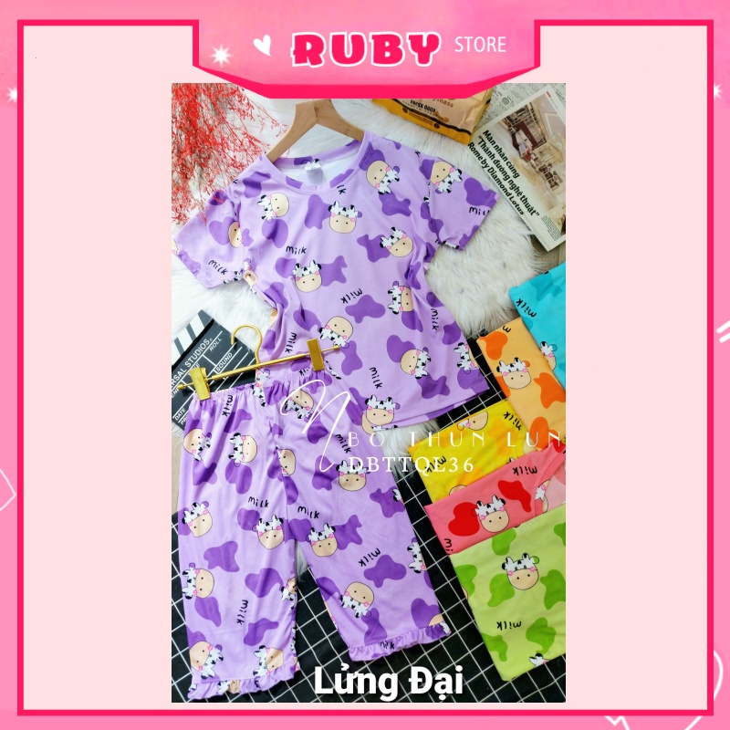Đồ bộ nữ mặc nhà Free Size mẫu hoạt hình dễ thương, chất thun mềm mịn mát ❤ Rubystorevn
