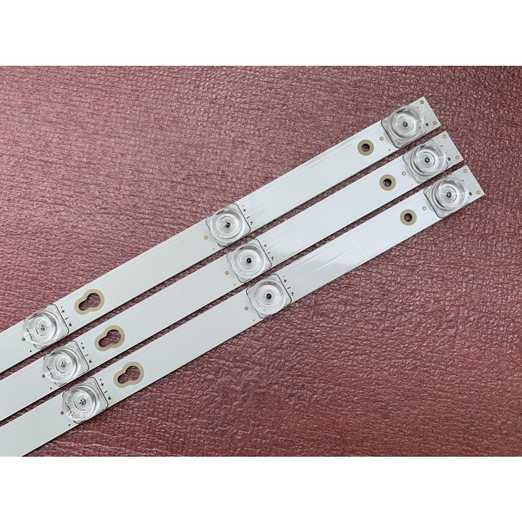 THANH LED TCL 40S62 HÀNG ZIN HÃNG MỚI 100%, BỘ 3 THANH, MỖI THANH 8 BÓNG 6V DÀI 71cm 40HR330M08A7 V1