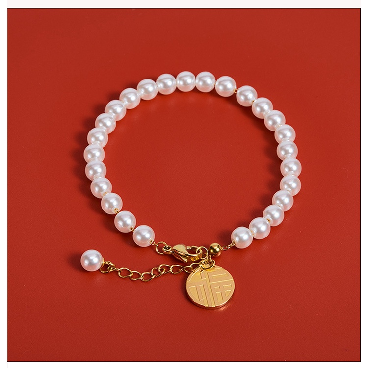 [FreeShip] Lắc tay vòng tay nữ titan chuỗi hạt H9-209 - CAM KẾT KHÔNG BAY MÀU