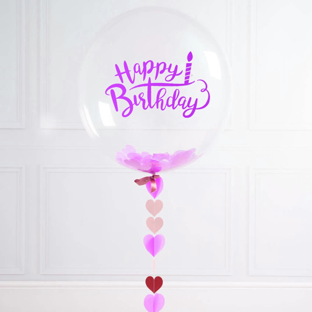 Decal Trang Trí Dán Tường Dán Bóng - Decal Sinh Nhật In Chữ Happy Birthday