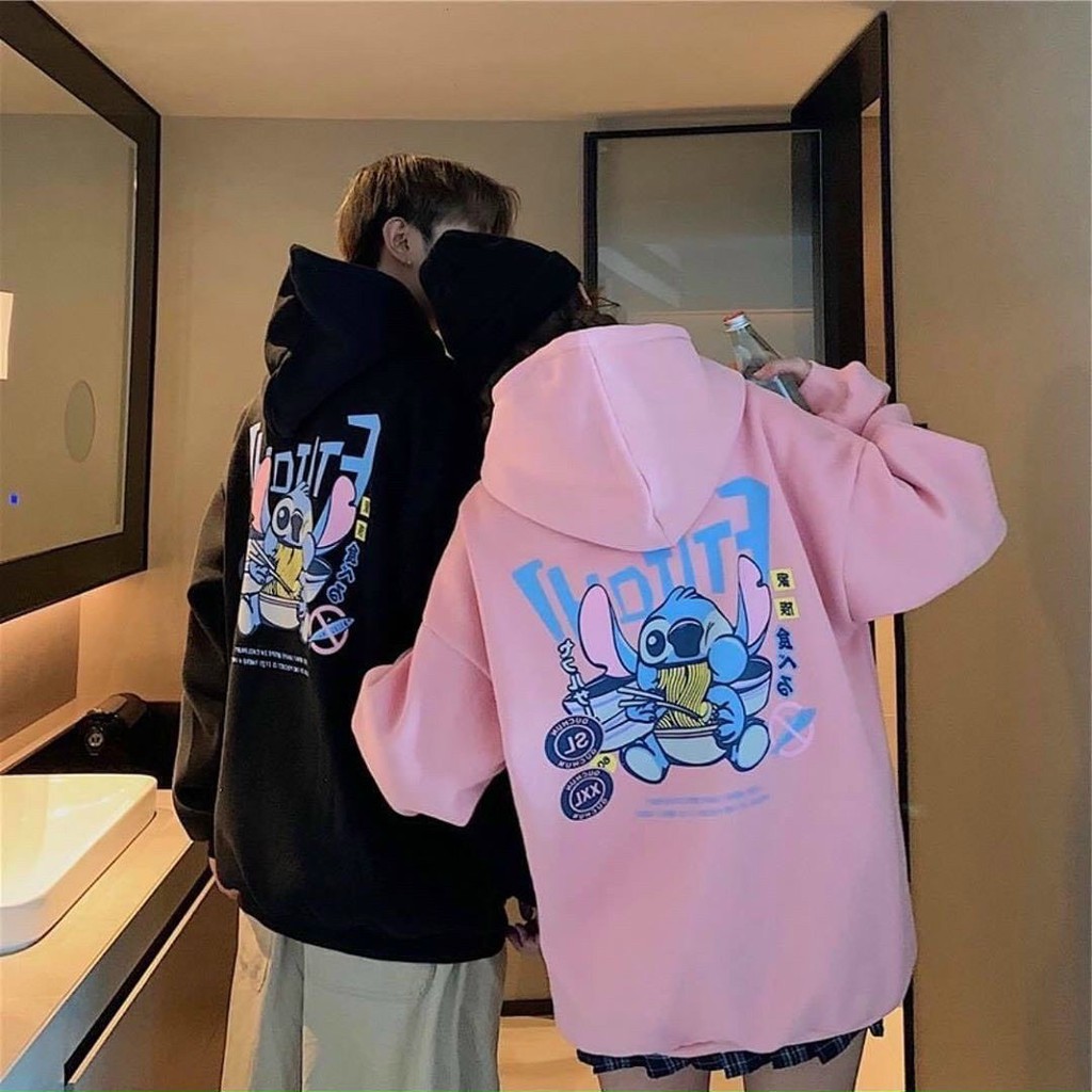 Áo Hoodie Unisex Stitch Nam Nữ Bigsize - Áo Khoác Nỉ Ulzzang form rộng - Áo khoác Nam Nữ trơn Uni Mùa Đông | BigBuy360 - bigbuy360.vn