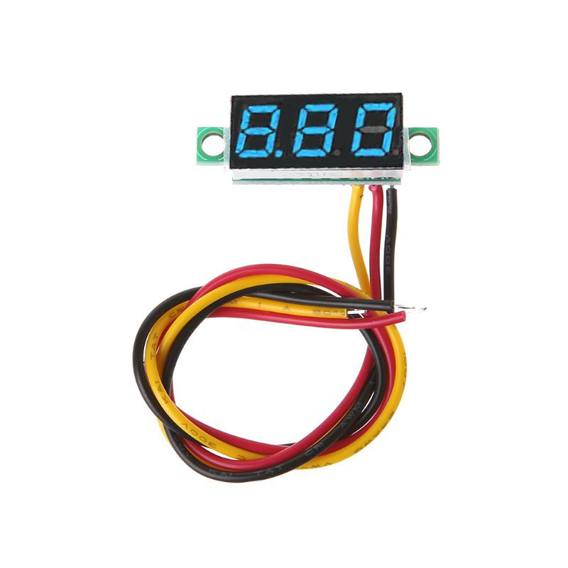 Vôn kế điện tử 0.28 inch DC 0-100V 3 có đèn LED