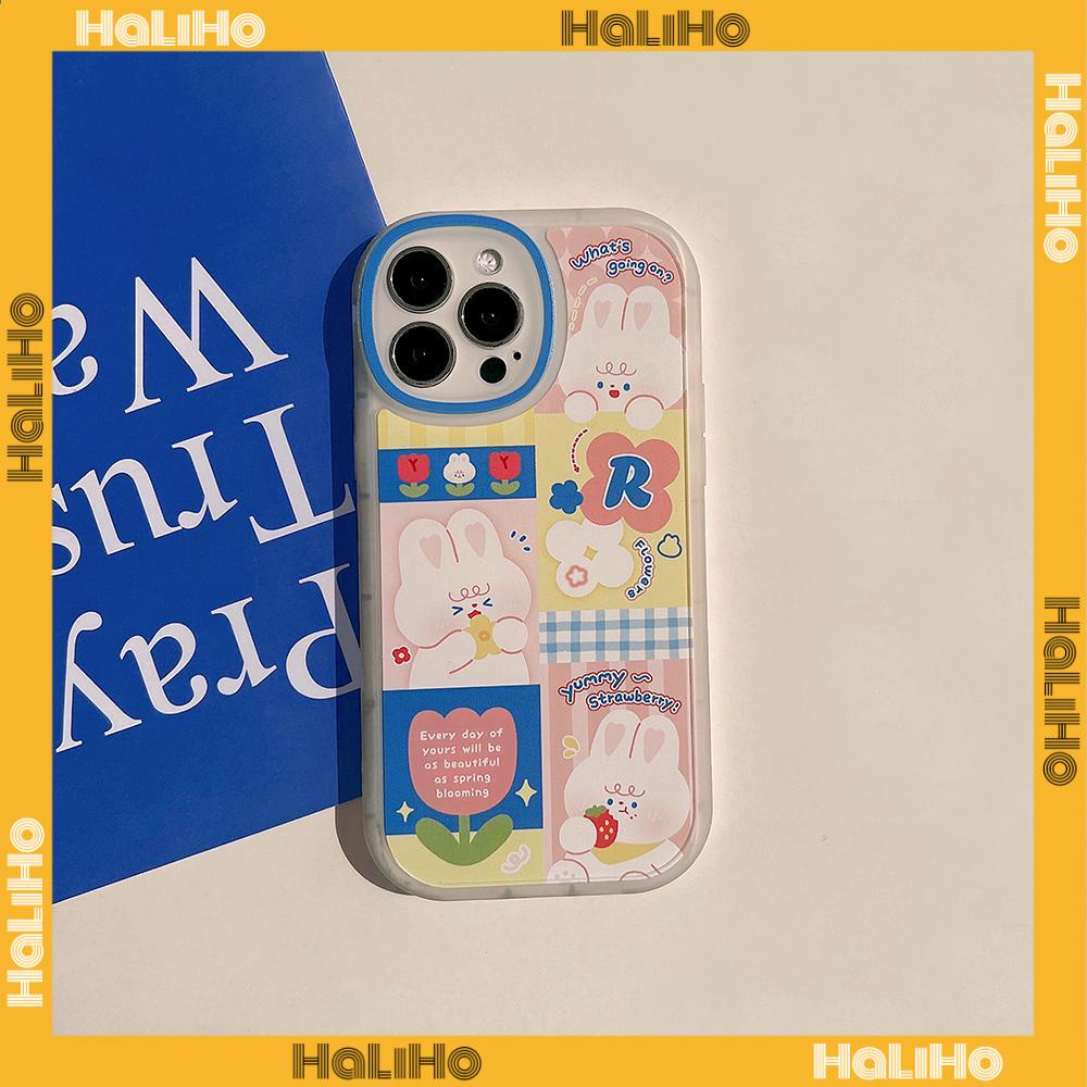 iPhone Case Silicone Soft Case Clear Case TPU Airbag Shockproof Full Coverage Protection Camera Cute Rabbit For iPhone 13 Pro Max iPhone 12 Pro Max iPhone 11 iPhone 7 Plus