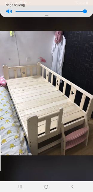 [Sẵn] Giường ngủ  gỗ cho bé đến khi trưởng thành 180*100*40 cm | BigBuy360 - bigbuy360.vn