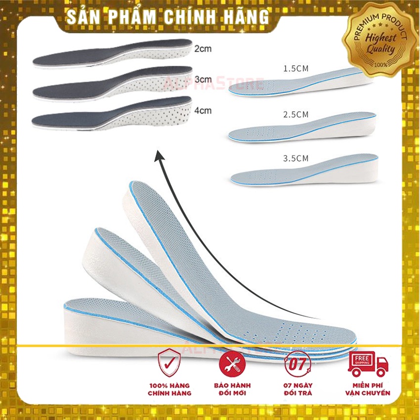 Cặp Miếng Lót Giày Tăng Chiều Cao Nam Nữ Xốp Siêu Nhẹ EVA Tăng 1.5cm 2.5cm 3.5cm - Độn Lót Giầy Nâng Chiều Cao