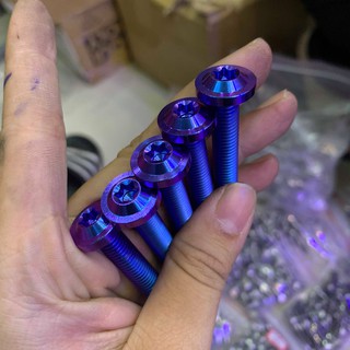 Ốc GR5 titanium 8 ly 6 phân đầu dù