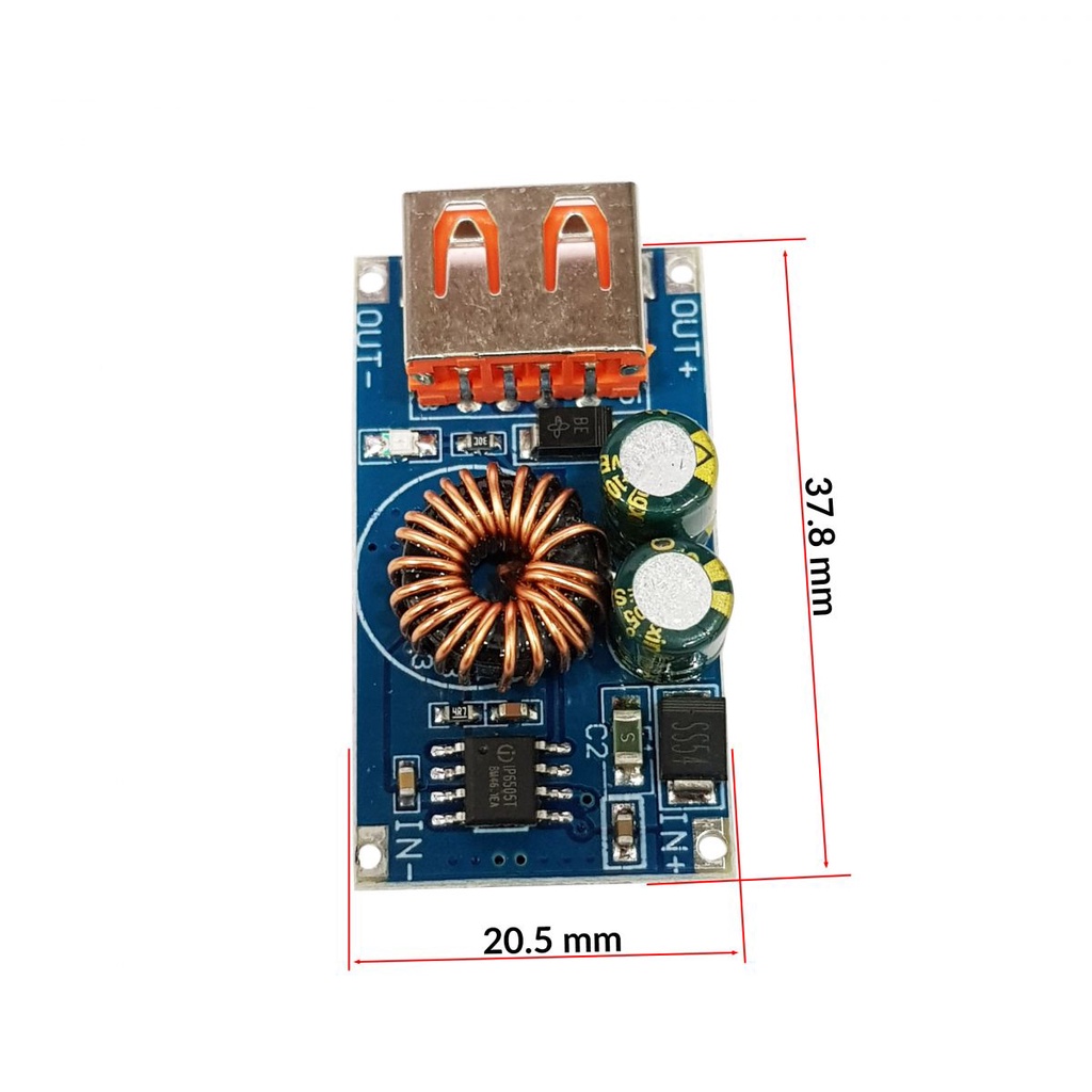 Mạch Sạc Nhanh USB QC3.0, Sạc điện thoại tự động điều chỉnh điện áp
