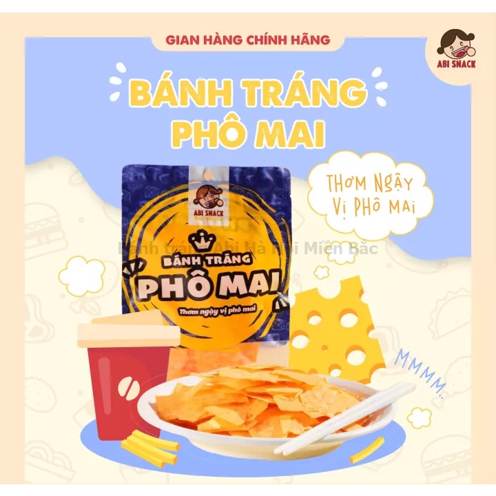 [SẴN SLL][FREE SHIP đơn 50k] BÁNH TRÁNG PHÔ MAI ABI ĐƠN HÀNG 5 BỊCH BẤT KỲ TẶNG 1 MÓC KHOÁ CUTE