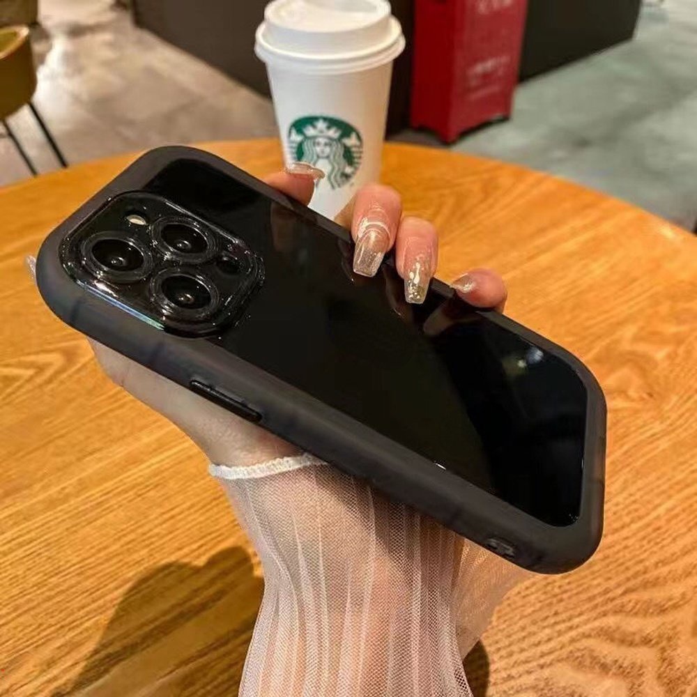 Ốp Điện Thoại Silicone Mềm Đệm Khí Chống Sốc Viền Tròn Cho IPhone 13 12 11 Pro Max X XR XS Max 7 8 Plus