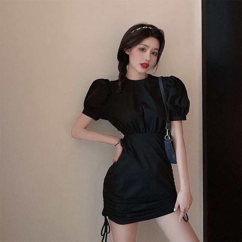 Đầm ôm body dây rút