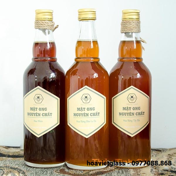 Chai thủy tinh tròn 500ml nắp nhôm hoặc nắp nhựa xịt