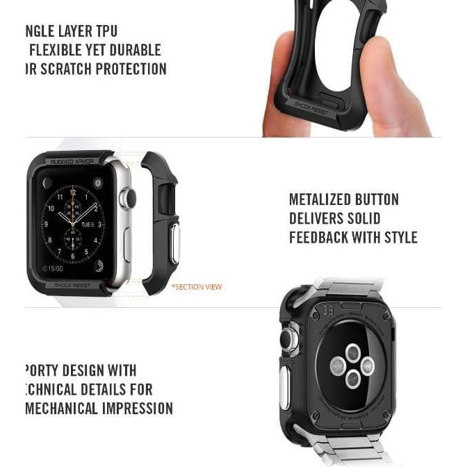 Spigen Ốp Bảo Vệ Mặt Đồng Hồ Thông Minh Apple Watch Iwatch 3 2 1 42mm 38mm