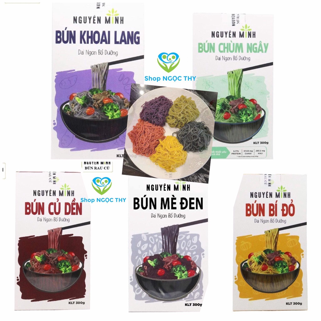 COMBO 5 HỘP Mì/Bún RAU CỦ Nguyên Minh