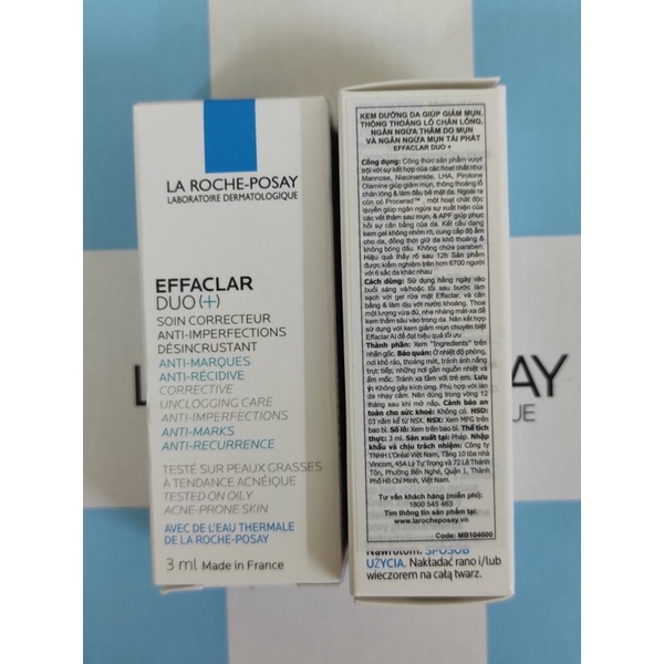 Gel rửa mặt, Kem dưỡng Dou+, Serum C10, Kem dưỡng B5…,hãng La roche posay
