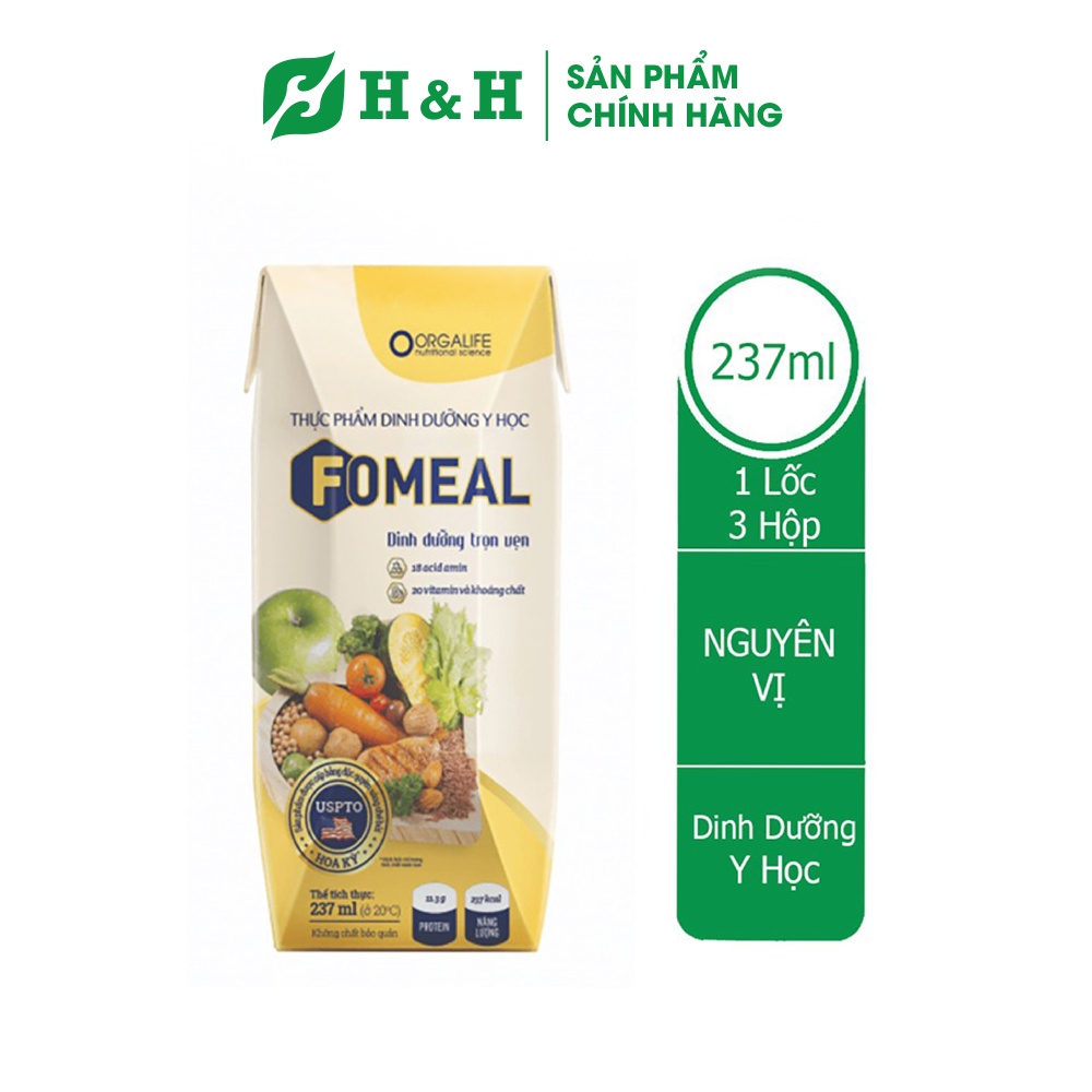 Dinh dưỡng y học Fomeal  - Dinh dưỡng trọn vẹn cho người bệnh suy nhược cơ thể