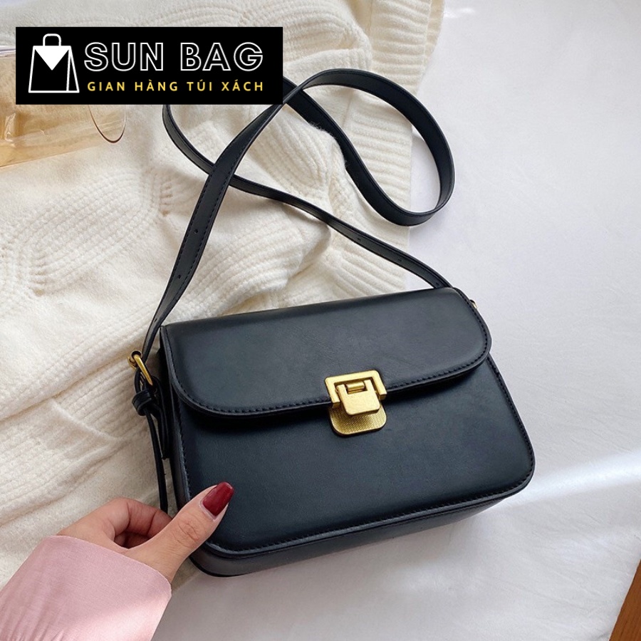 Túi xách nữ đeo chéo, đeo vai, túi đi chơi, đi học, da đẹp, cao cấp size 24cm SB166