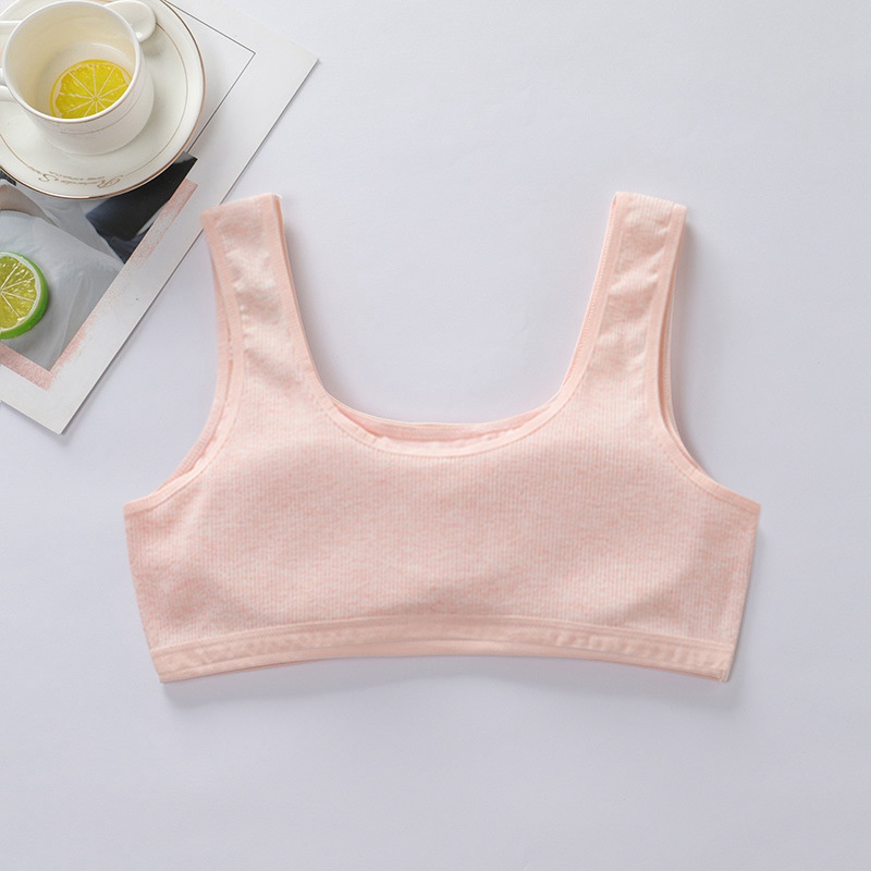 Áo lót vải cotton có đệm ngực có thể tháo rời thích hợp cho bé gái từ 9-16 tuổi