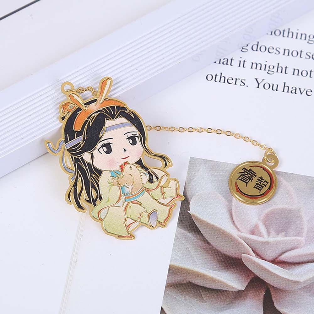Pewany Mo Dao Zu Shi Bookmark Mặt Dây Chuyền Kim Loại Rỗng Kiểu Anime Trung Quốc Hua Cheng Book Đánh Dấu Trang Sách