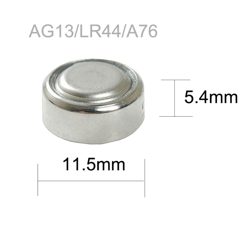 50 viên/ 1 vỉ Pin cúc áo LR44 AG13 L1154 357 SR44 1.5V