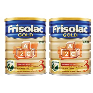 Combo 2 hộp sữa bột frisolac gold 3 1500g