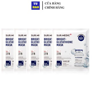 Combo 5 Mặt Nạ Trắng Da Sur.Medic Bright Glutathione Mask 30gx5