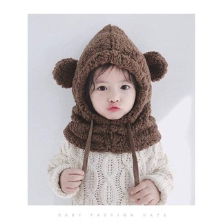 Mũ len lông cừu siêu ấm cho bé