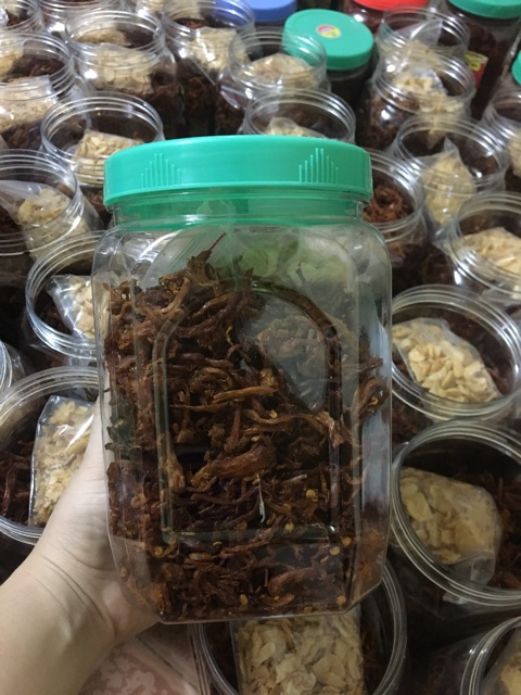 COMBO SỈ 5 KG HEO KHÔ CHÁY TỎI SIÊU NGON ( Đóng túi zip 500g)