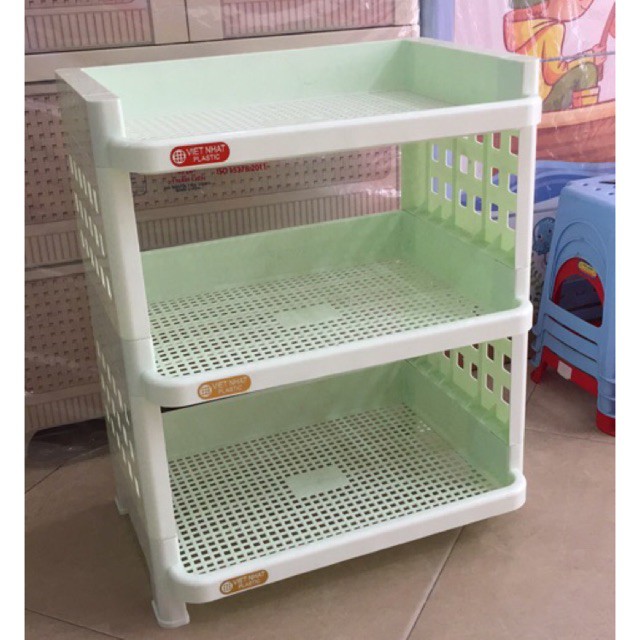 Kệ nhựa 3 tầng Việt Nhật đa năng chắc chắn