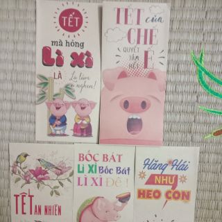 10 Vỏ bao lì xì nhiều mẫu (khách kéo sang phải xem ảnh)