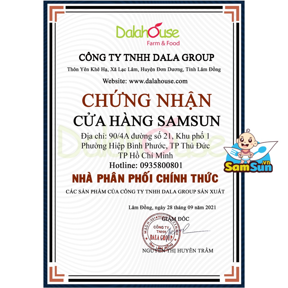 Bột rau diếp cá Dalahouse , sale nghỉ bán HD 27/8/2023