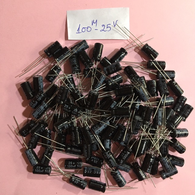 ( 100 chiếc)tụ hoá 100uf-25v