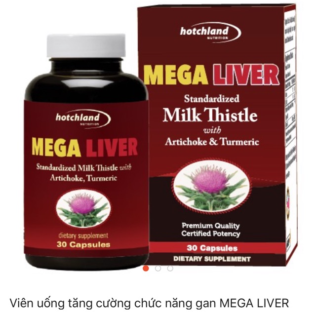 Viên uống tăng cường chức năng gan Mega Liver (USA)(xơ gan, gan nhiễm mỡ, viêm gan, uống thuốc ,bia, rượu hại gan...)
