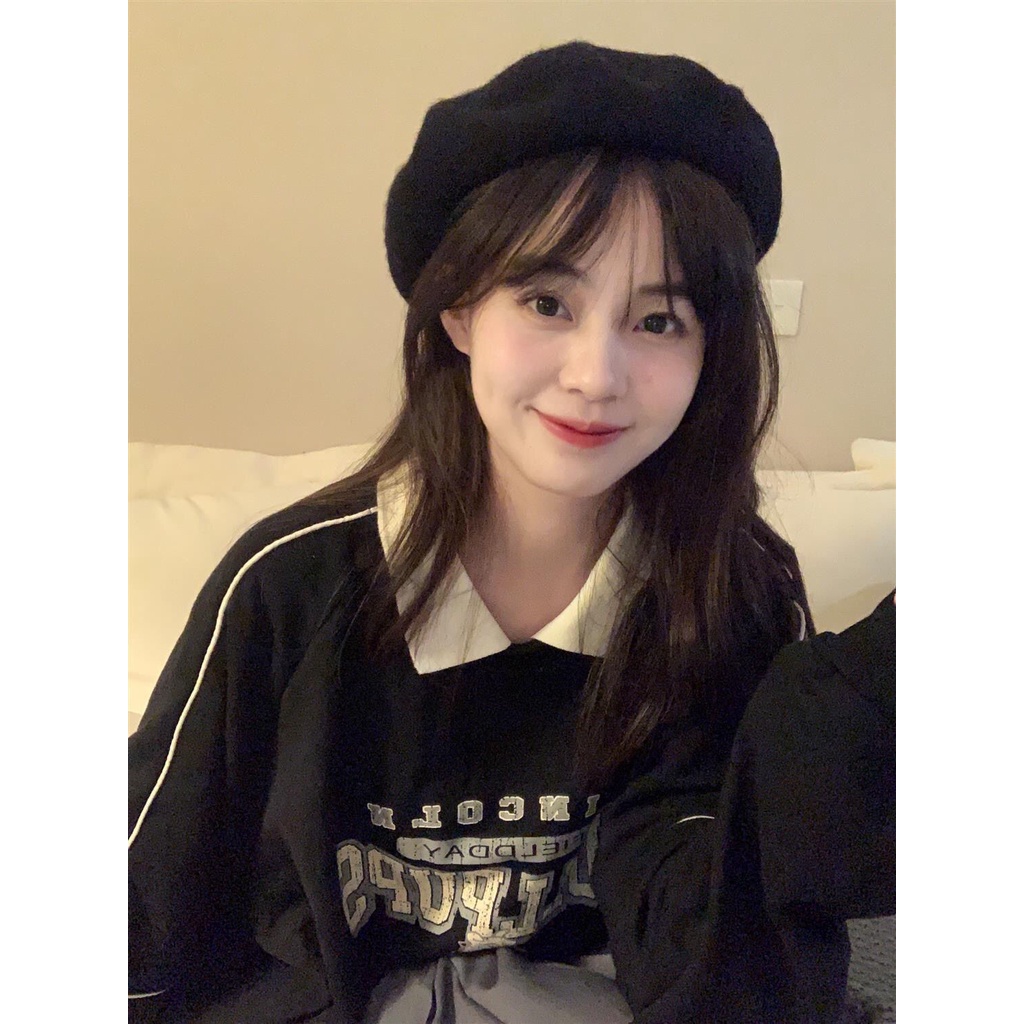 Hàng mới về Áo sweater dáng rộng phong cách thời trang xuân thu dành cho nữ