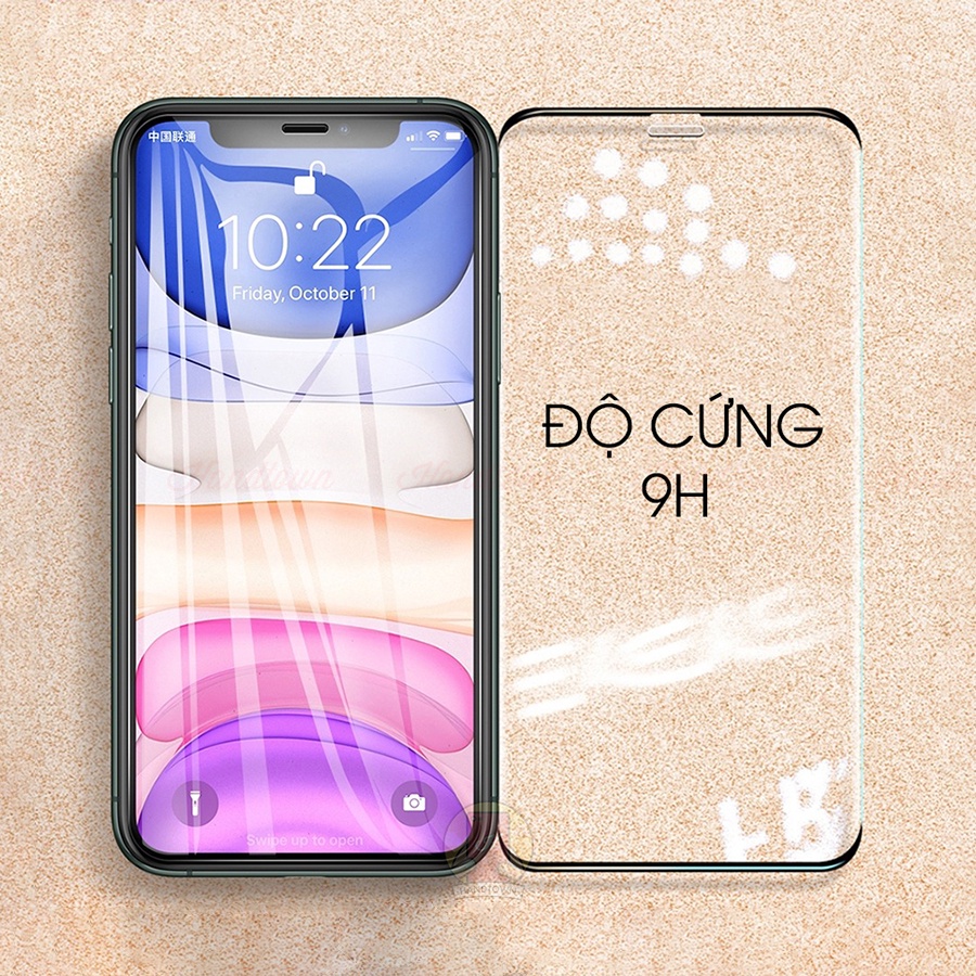 Cường Lực IP 13 12 13Pro Pro Max Mini Không Viền Trái Phải Trong Suốt Cao Cấp Full Màn Chống Va Đập Handtown