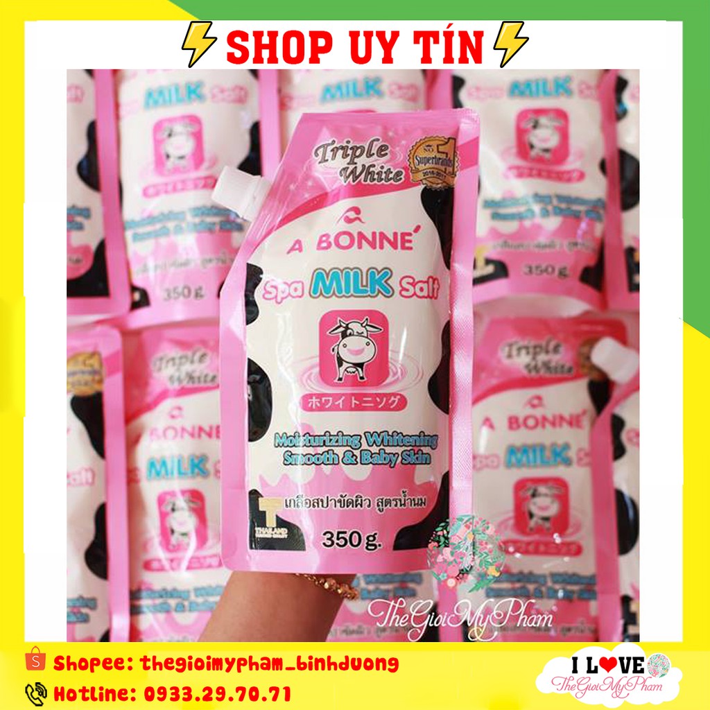 Muối Tắm Sữa Bò tẩy Tế Bào Chết A Bonne Spa Milk Salt Thái Lan 350gr | BigBuy360 - bigbuy360.vn