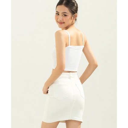 Áo Croptop 2 Dây Nữ Trơn A014 Áo Bra Nữ Mảnh Dáng Lửng Mềm Mại Ôm Co Giãn Thiết Kế Quyến Rũ Tiểu Thư - CHAKOVET