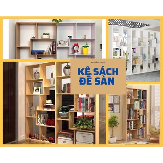 Kệ để đồ - Kệ sách nhiều ngăn, chất liệu gỗ ❤️ Dễ lắp ghép